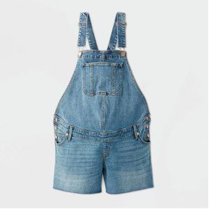 Distressed Sleeveless Denim Suspender Overalls